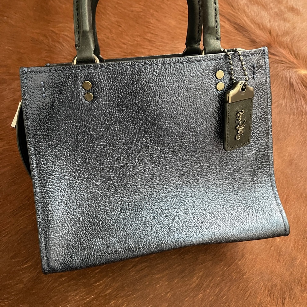 NWT Coach 1941 Rogue 25 Handbag 224221JAX 38823 V5/Metallic Blue